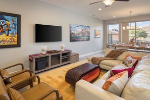 Family House, Mountain View | Living area | Flat-screen TV - Entrada at Moab 602 (Moab)