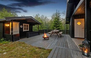 Outdoor dining - 3 bedroom amazing home in Eggedal (Eggedal)