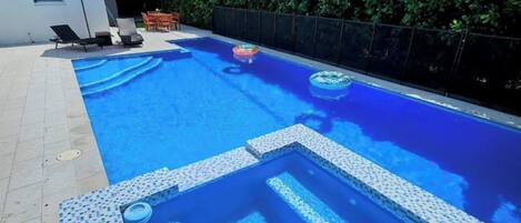 A heated pool