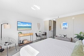 1 室のベッドルーム、アイロン / アイロン台、WiFi (無料)、ベッドシーツ