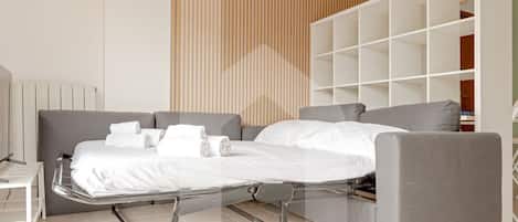 1 dormitori, planxa i posts de planxar, wifi i roba de llit