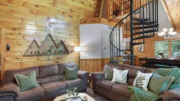 TV, fireplace, video games, offices