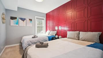 2 slaapkamers, een strijkplank/strijkijzer, gratis wifi, beddengoed