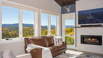 TV, fireplace, stereo, offices