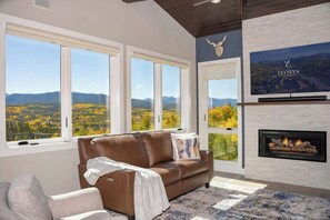 TV, fireplace, stereo, offices