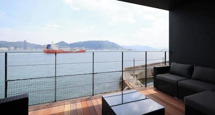 Villa A A private lodging facility with a sauna and a panoramic view of the Kanmon Strait and Kanm / Shimonoseki Yamaguchi