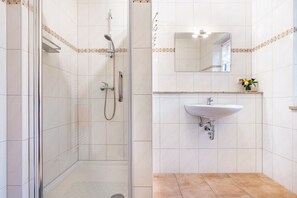 Shower, hair dryer