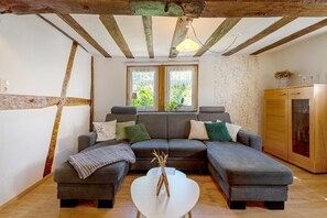 Televisión, chimenea y estéreo 