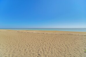 En la playa