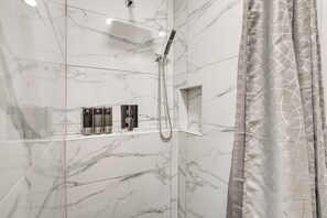 Hair dryer, towels