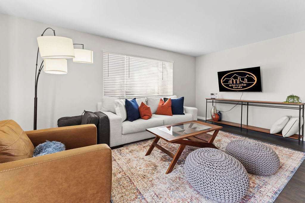 TV, foosball, offices