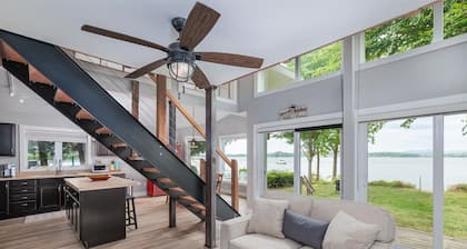 Gorgeous Lakefront Home w/ Private Beach & Views