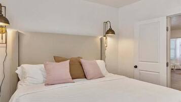 2 bedrooms, travel crib, WiFi, bed sheets