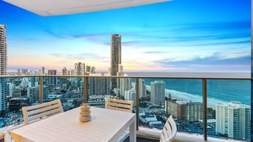 Căn hộ, 2 phòng ngủ, không hút thuốc, quang cảnh biển | Ban công