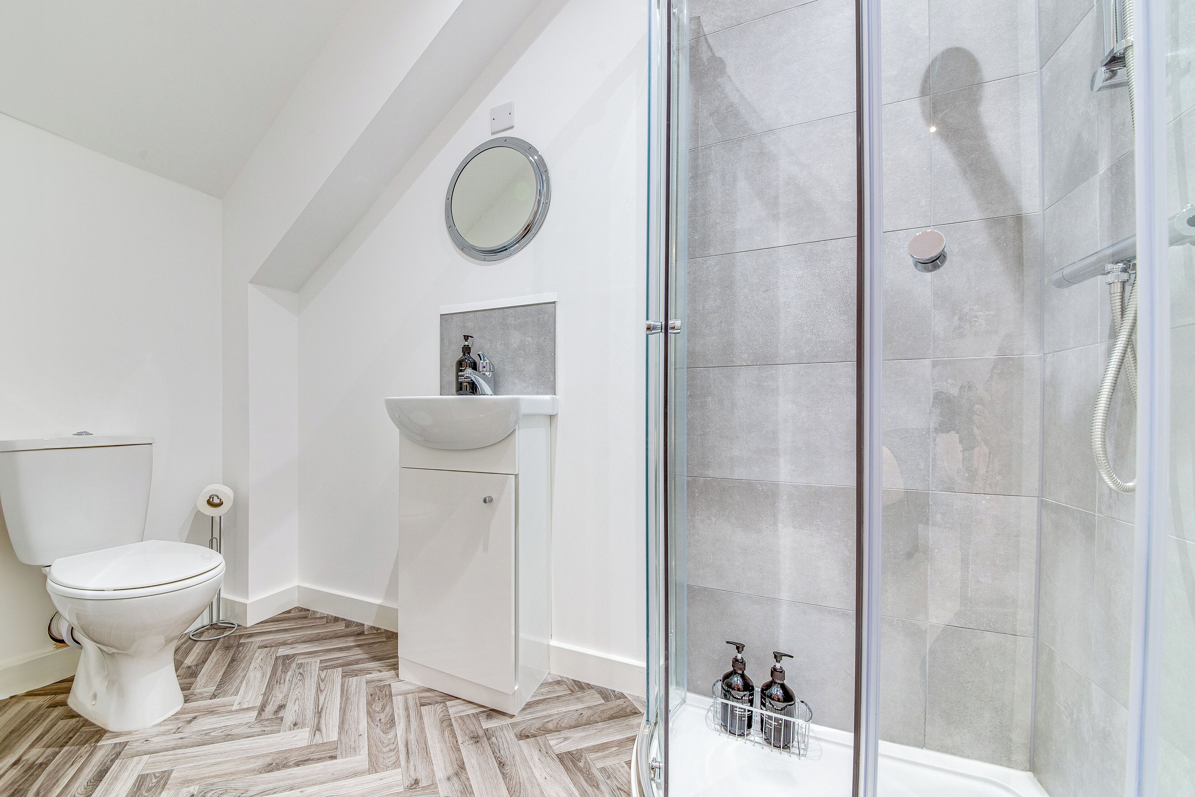 Shower, hair dryer