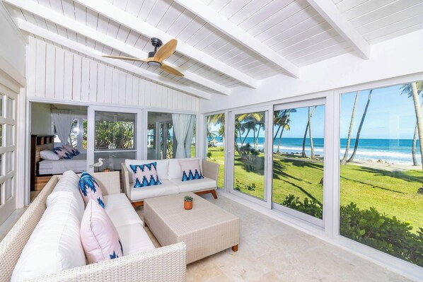 Villa, 4 Bedrooms, Smoking | Living room - Beautiful Villa At Peaceful Beach Near Cabarete! (Gaspar Hernandez)