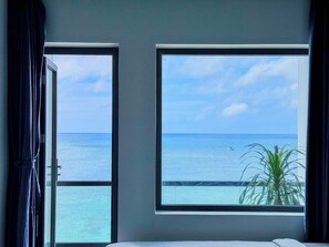 Superior Quadruple Room, Balcony, Beach View | Beach/ocean view