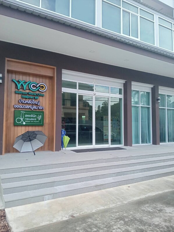 Majoituspaikan julkisivu