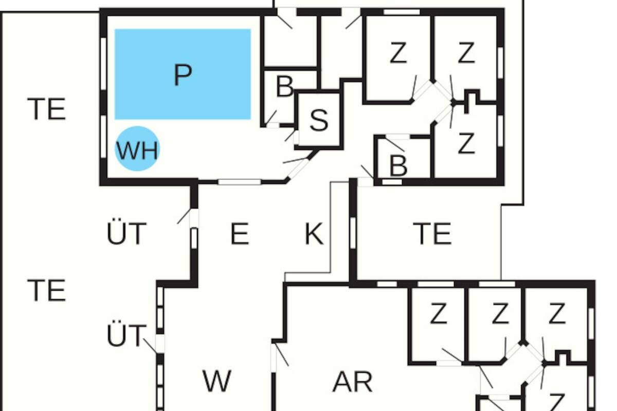 Casa clásica, varias habitaciones | Plano