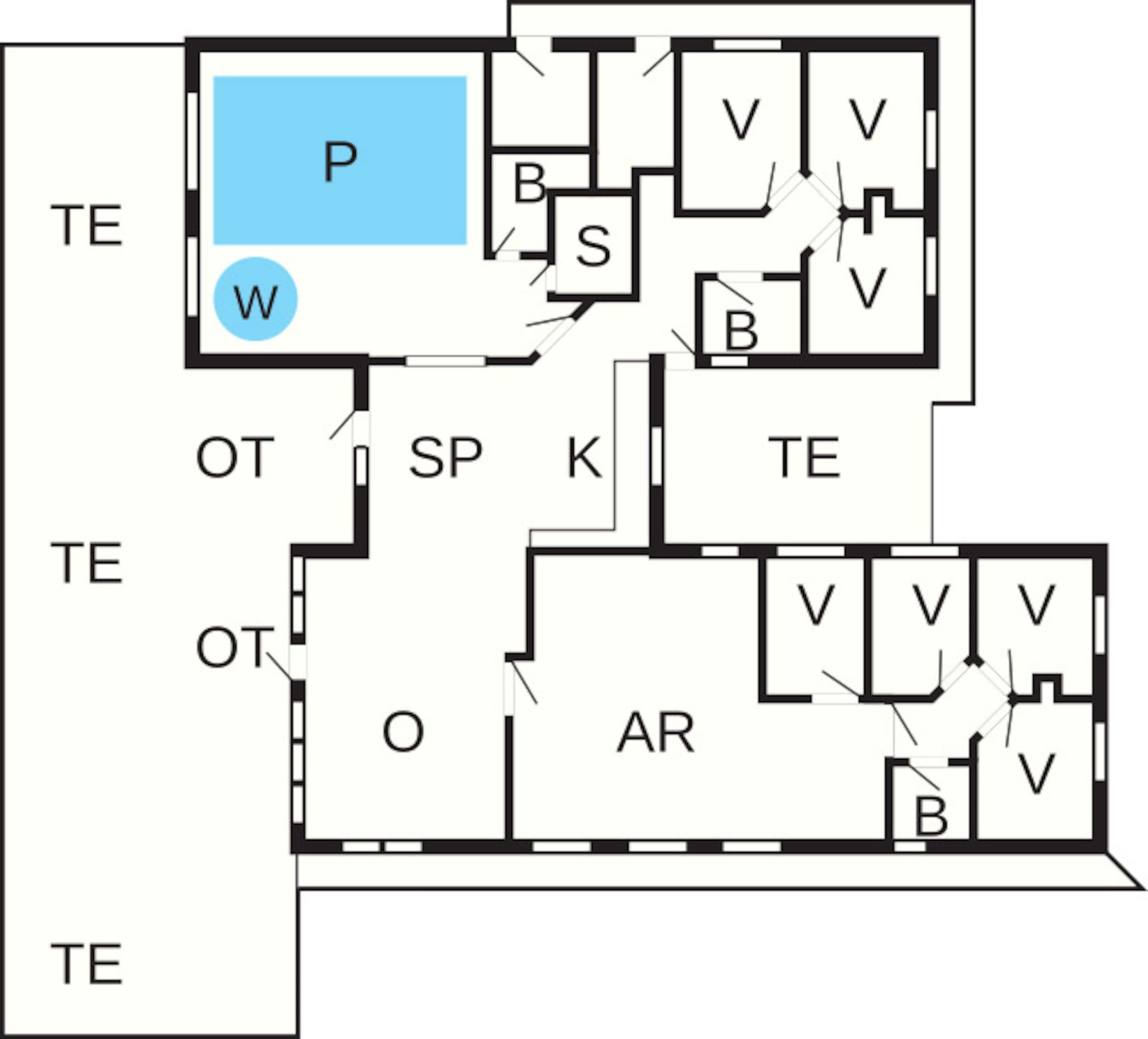 Rumah Klasik, beberapa kamar | Denah