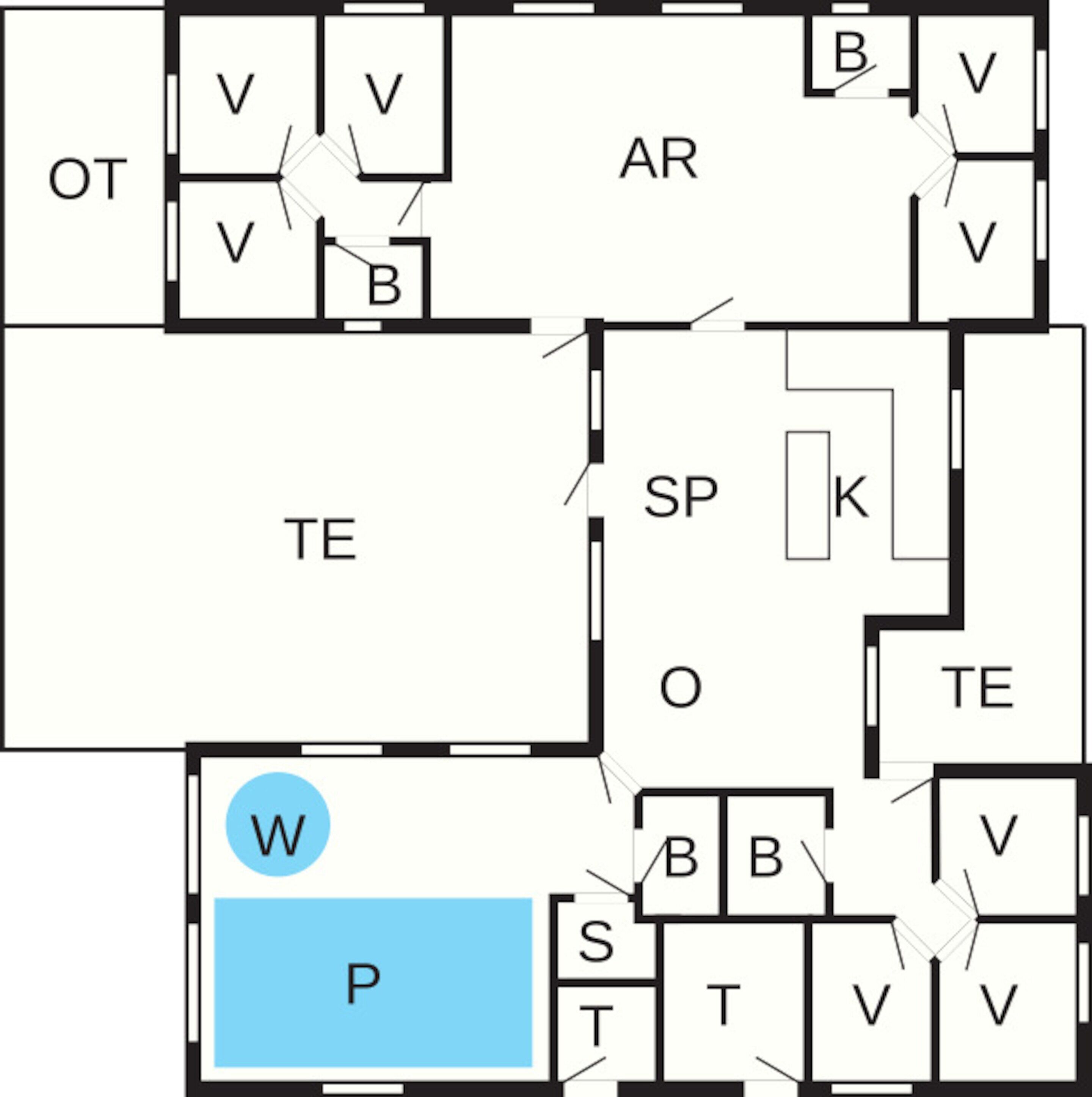 Rumah Comfort, beberapa kamar | Denah