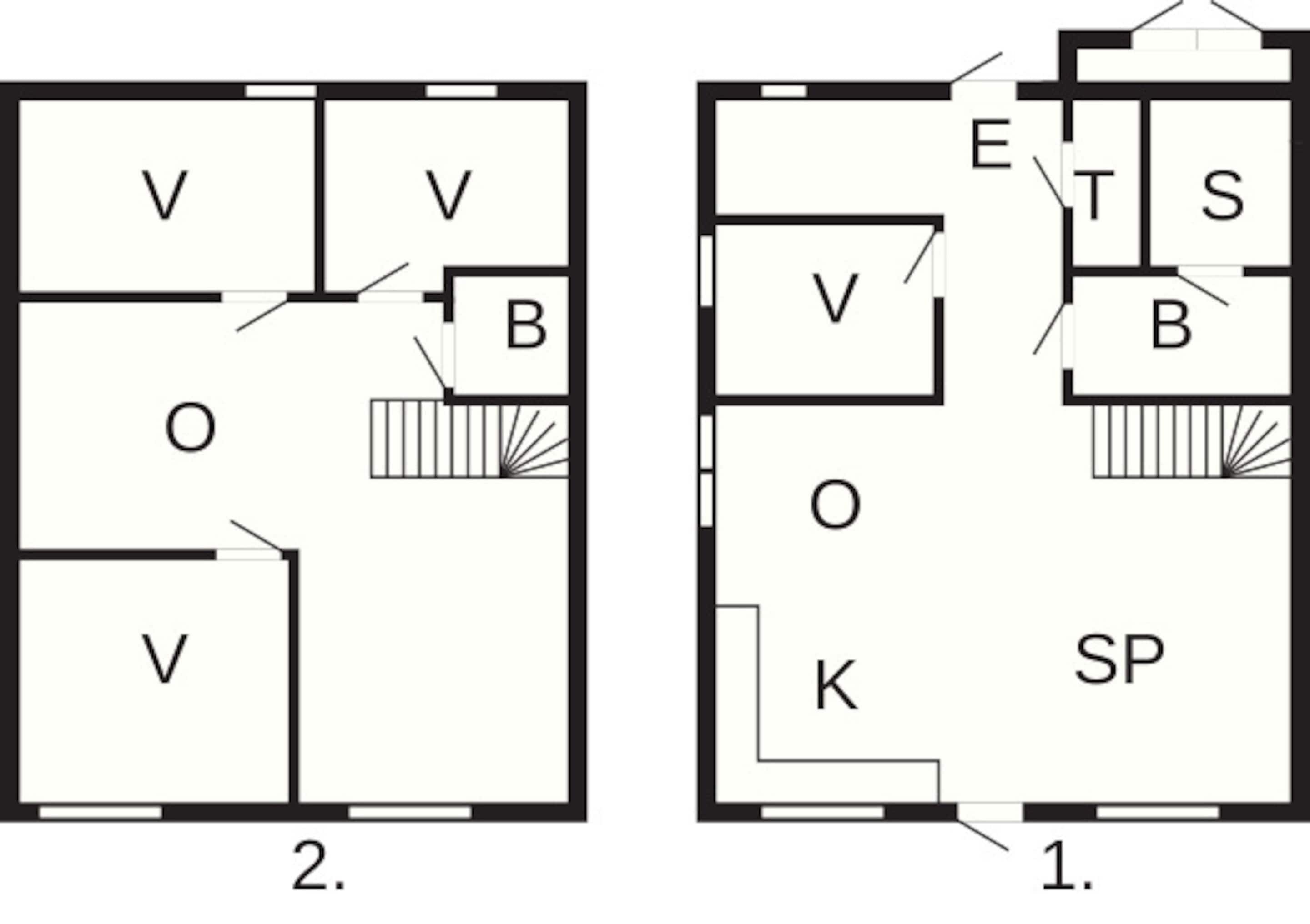 클래식 하우스, 침실 4개 | 평면도