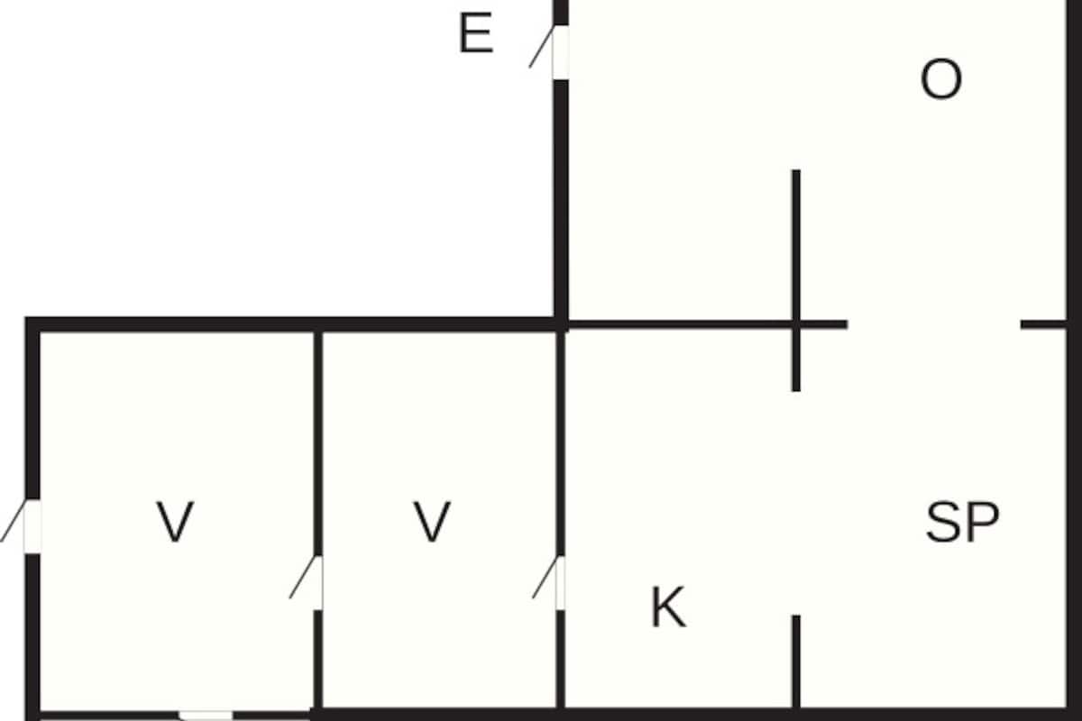 Casa clásica, 3 habitaciones | Plano