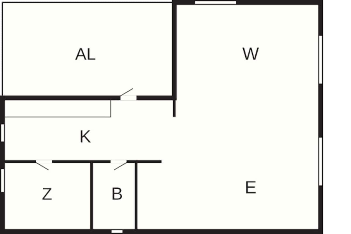 Casa clásica, 2 habitaciones | Plano