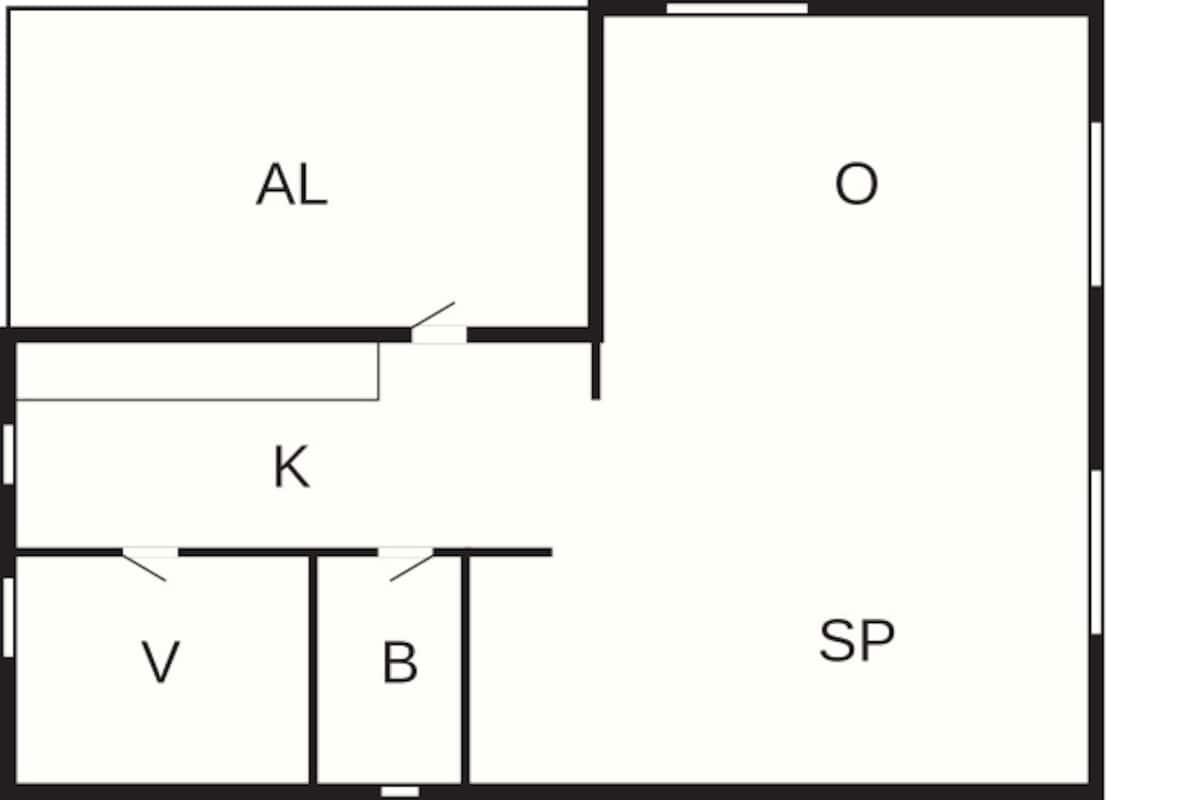 Casa Classic, 2 camere da letto | Piantina