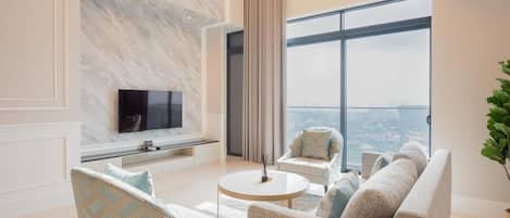 Duplex, Non Smoking | Living area