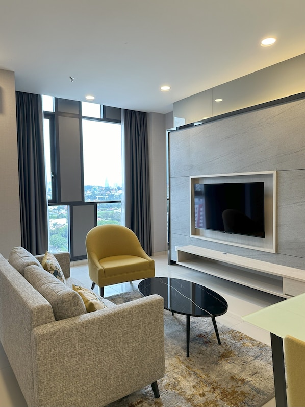 Appartamento, 2 camere da letto, non fumatori | Area soggiorno | TV