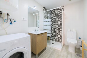 Shower, hair dryer