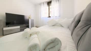 Een strijkplank/strijkijzer, gratis wifi