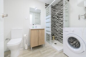Shower, hair dryer