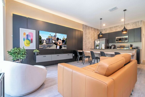 TV, video games, foosball, offices