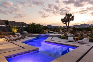 A heated pool