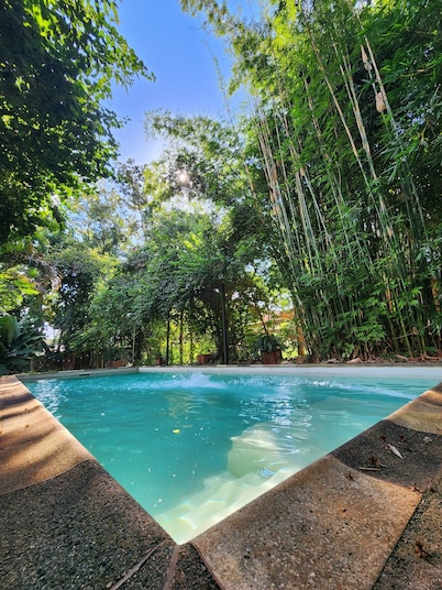 Oasis in the city, in a splendid green setting, total relaxation for the family. 