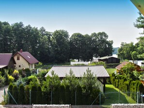 Deluxe House, 3 Bedrooms | View from property - A Wooden, Eco-friendly House by the Goszcza Lake. Living Room, 2 Bedrooms (Lubrza)