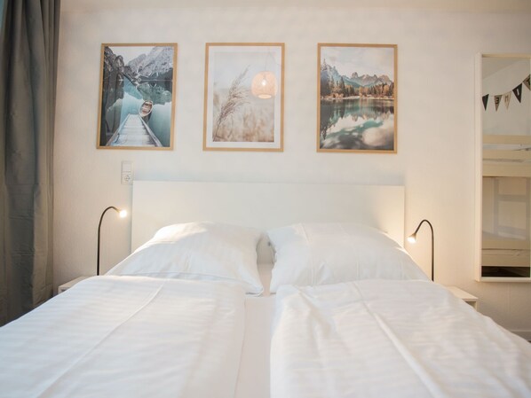 2 chambres, draps fournis
