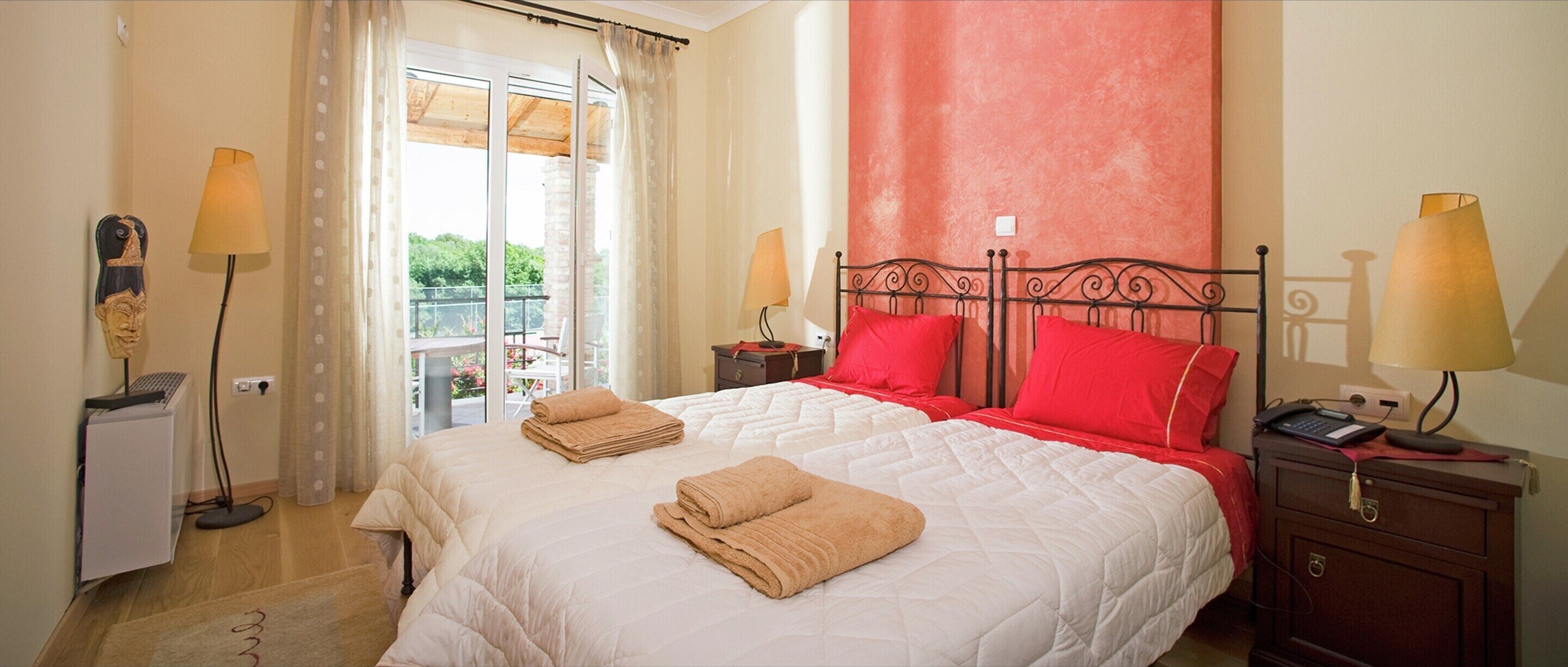 9 bedrooms, individually furnished, bed sheets