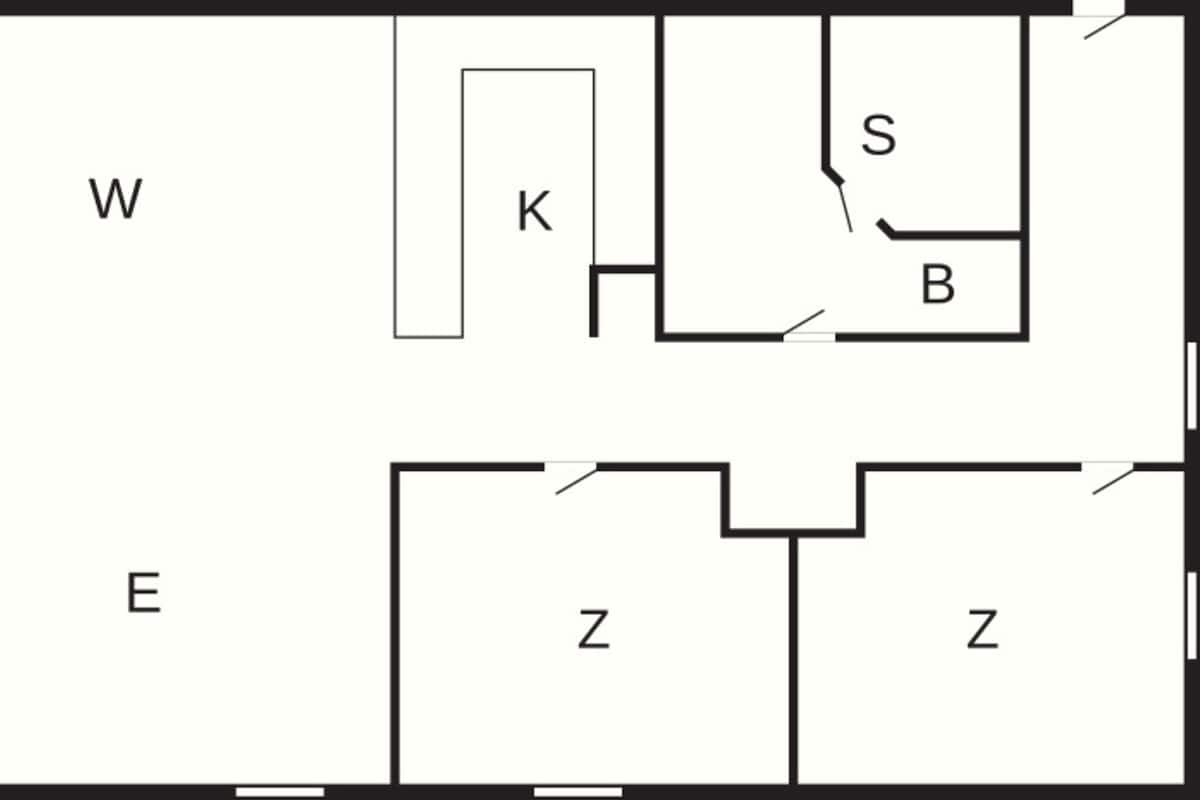 ดีลักซ์อพาร์ทเมนท์, 2 ห้องนอน | ผังชั้นอาคาร