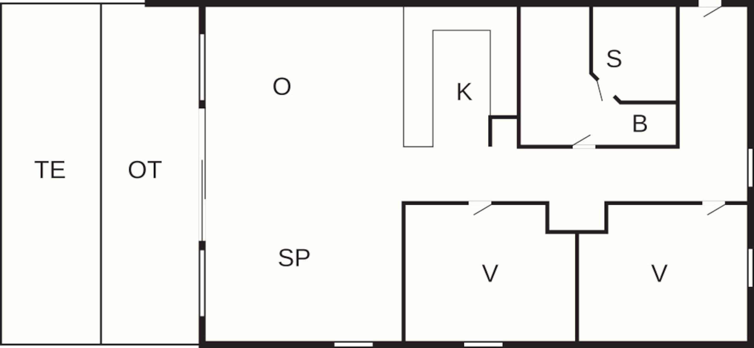 Deluxe Apartment, 2 Bedrooms | Floor plan