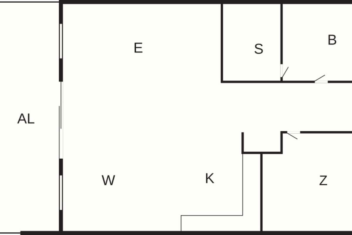 คลาสสิกอพาร์ทเมนท์, 1 ห้องนอน | ผังชั้นอาคาร