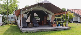 Safari Tent in the Middle of the Fryske Walden