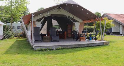 Safari Tent in the Middle of the Fryske Walden