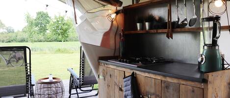 Comfort Tent, 2 Bedrooms | Private kitchen