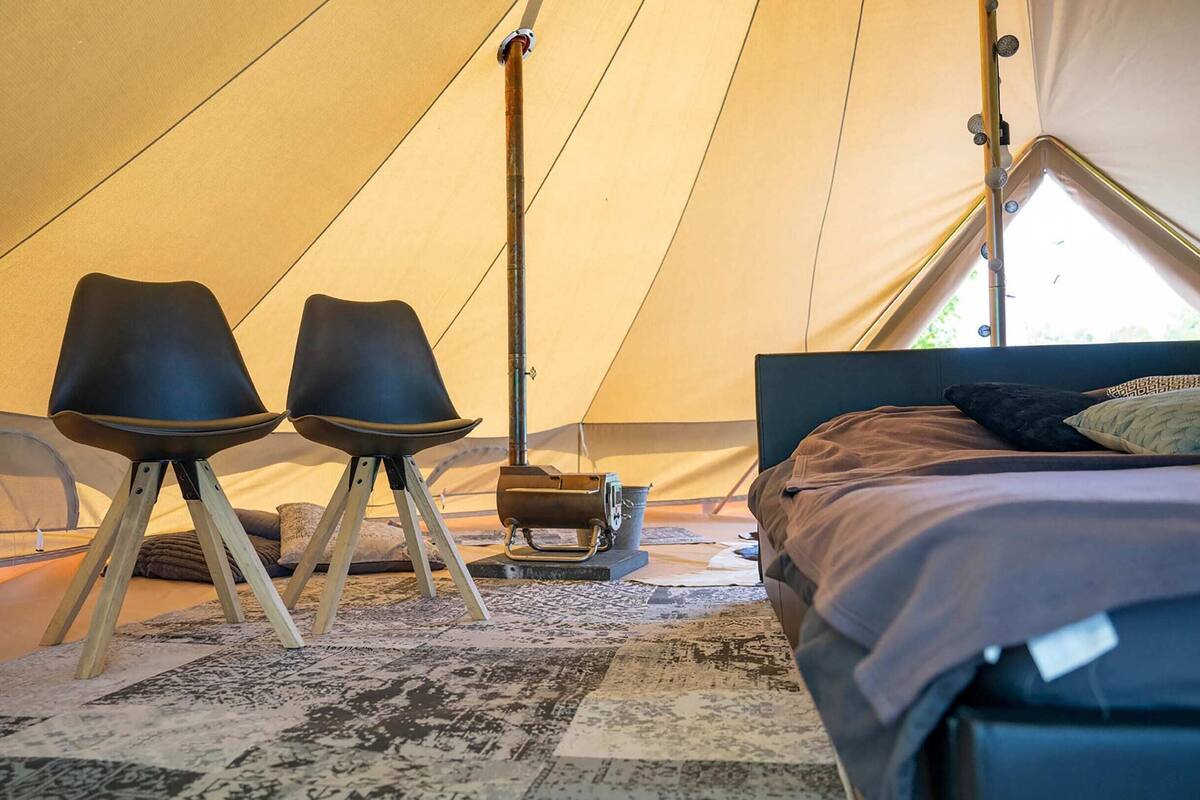 Deluxe Tent, 1 Bedroom | 4 bedrooms, individually furnished, bed sheets