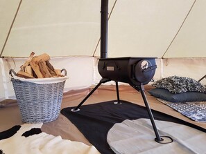Classic Tent, 2 Bedrooms | Interior detail - Beautiful Safari Tent in Twijzel With Terrace (Twijzel)