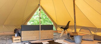 Beautiful Safari Tent in Twijzel With Terrace