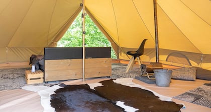 Beautiful Safari Tent in Twijzel With Terrace